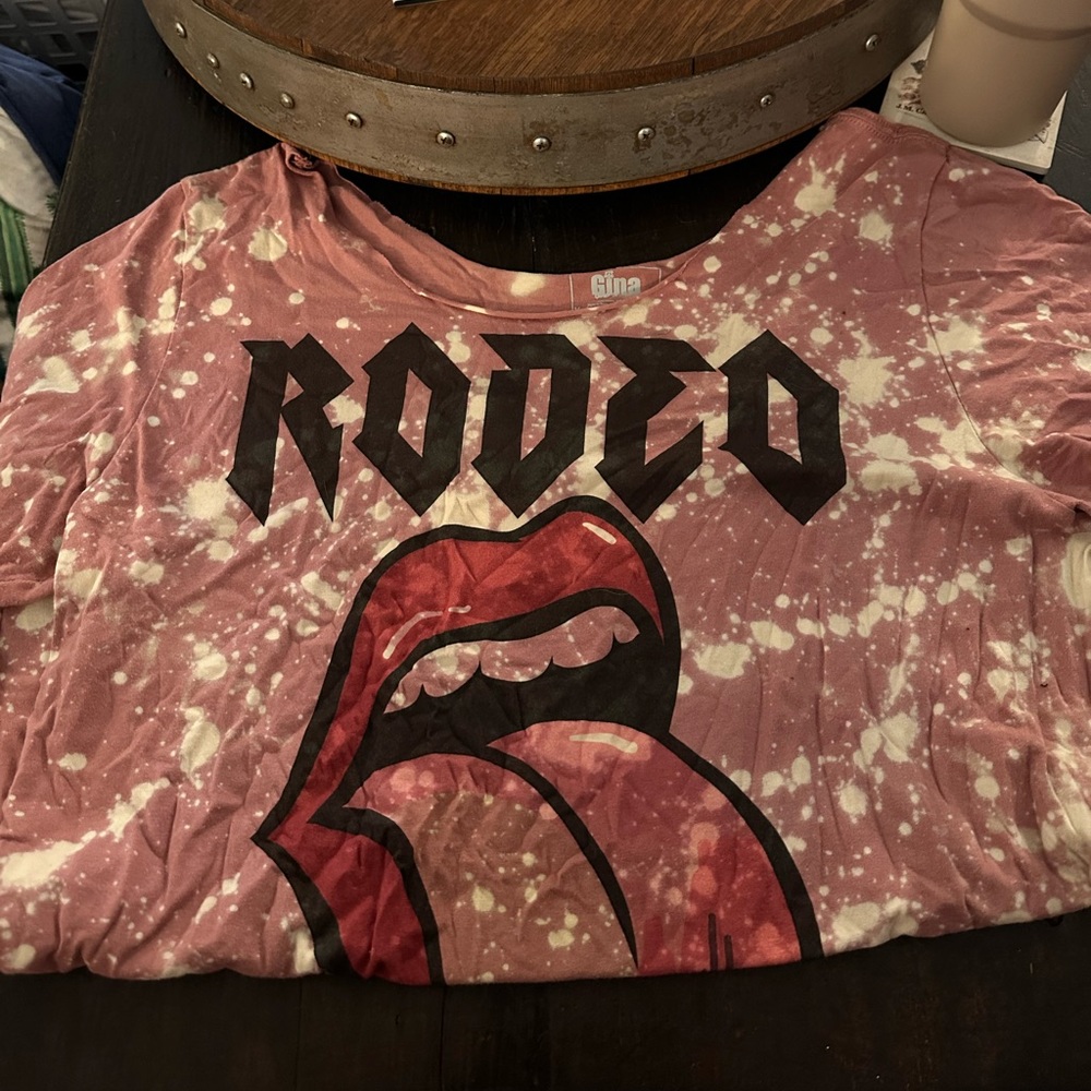 Western graphic tee distressed